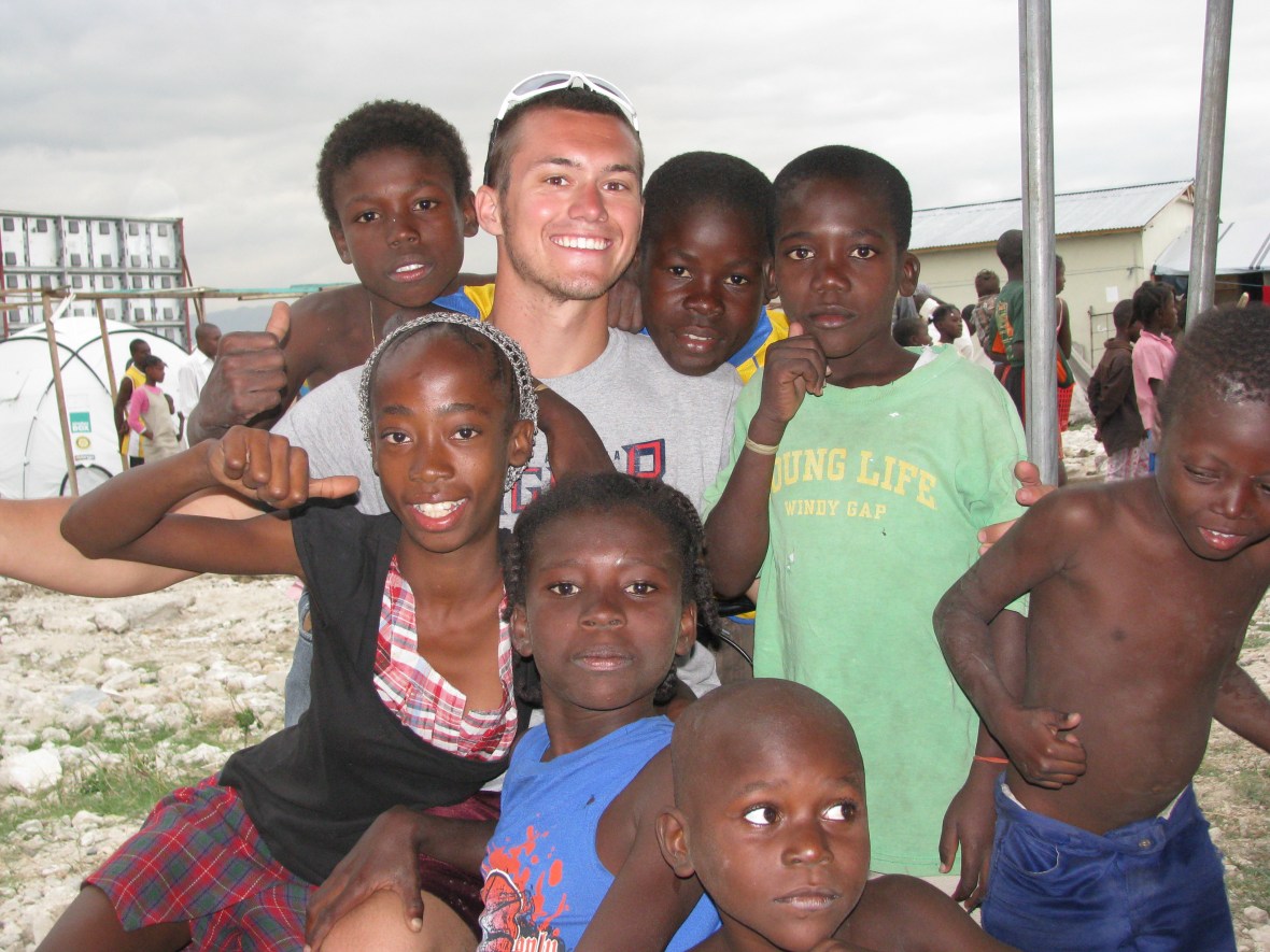 Ryan and some more tent city kids