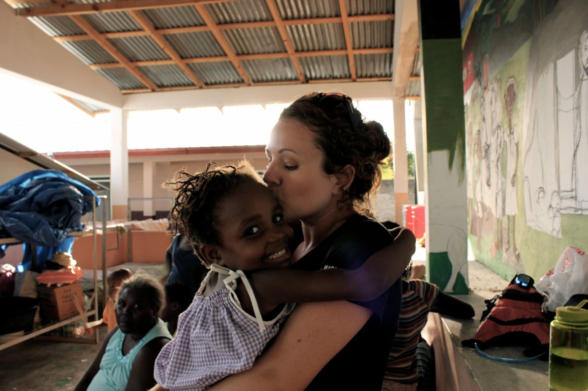 Dani and a little Haitian baby :)